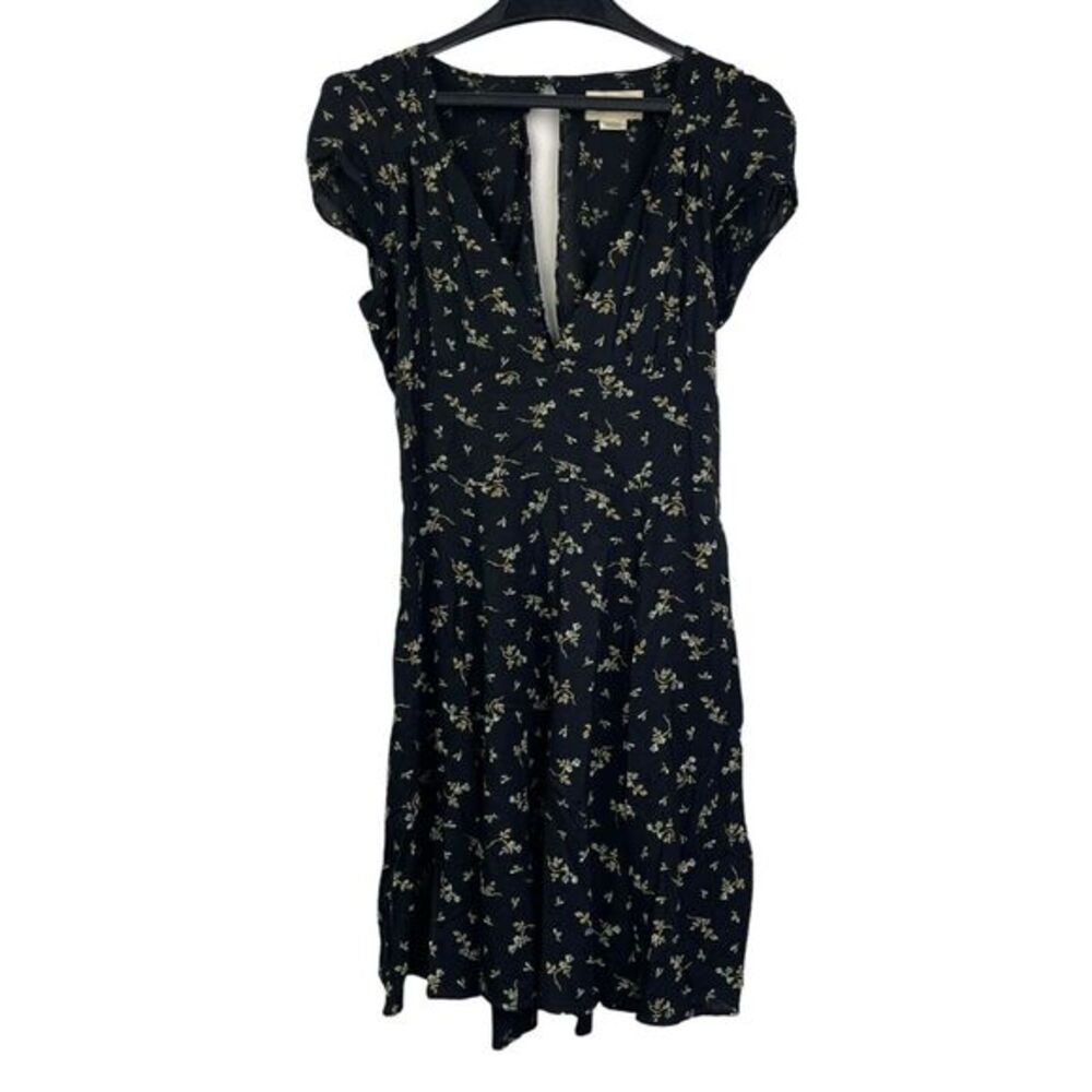 Ralph Lauren Denim & Supply Womens 10 Viscose Cut Out Sundress Black Floral